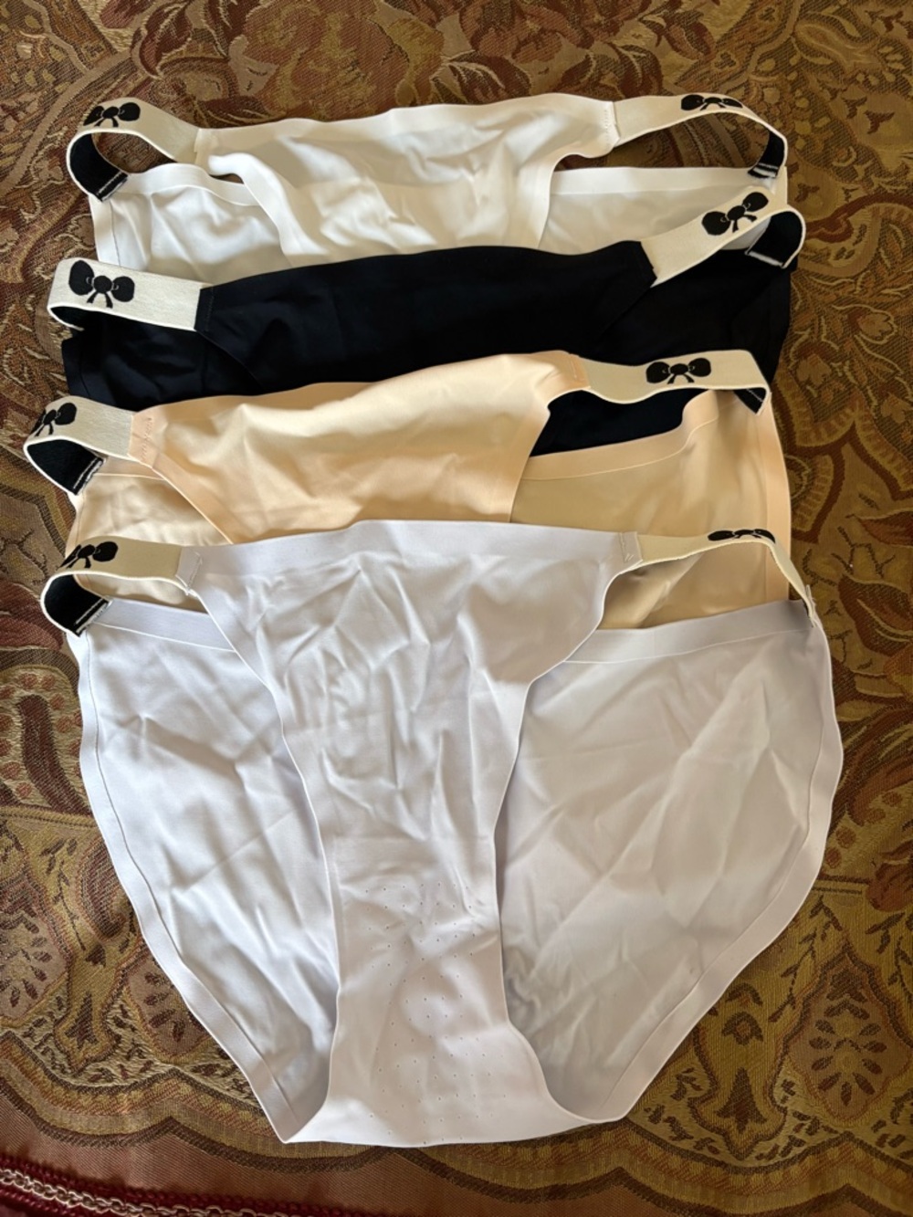 Woman’s  Stretch Briefs - White, Black, Cream (4-pack)